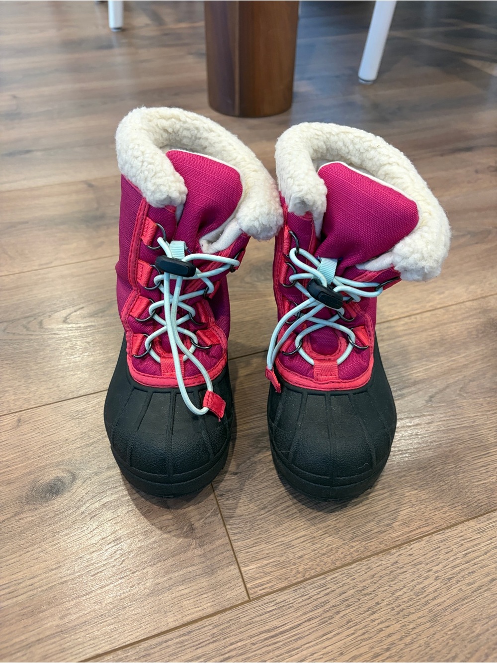 Sorel Kids Pink and Black Winter Snow Boots
